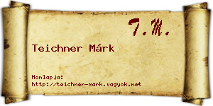Teichner Márk névjegykártya
